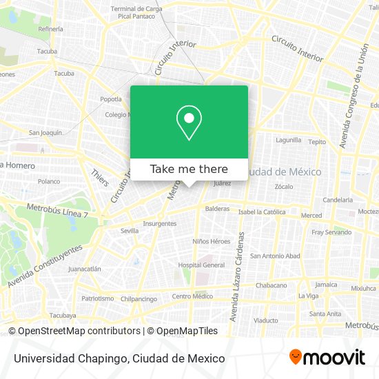 Universidad Chapingo map