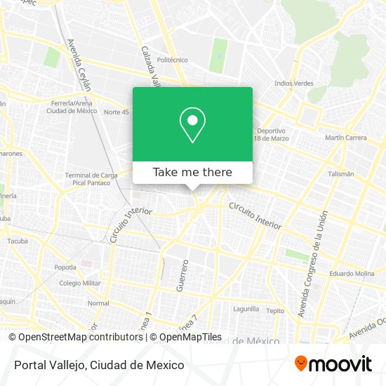 Mapa de Portal Vallejo
