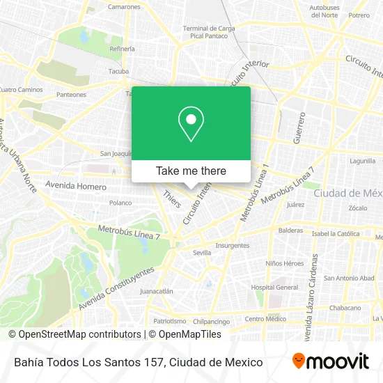 Bahía Todos Los Santos 157 map