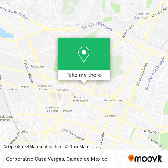 Corporativo Casa Vargas map