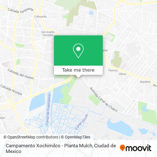 Campamento Xochimilco - Planta Mulch map