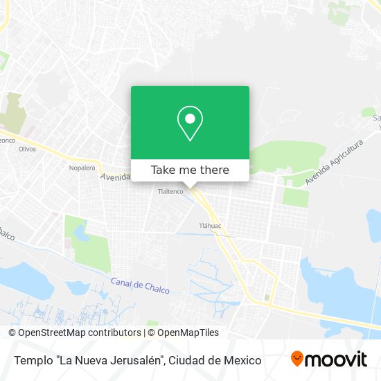 Templo "La Nueva Jerusalén" map