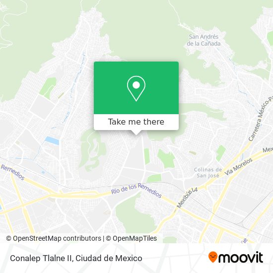 Conalep Tlalne II map