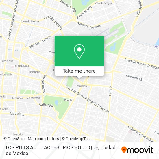 Mapa de LOS PITTS AUTO ACCESORIOS BOUTIQUE