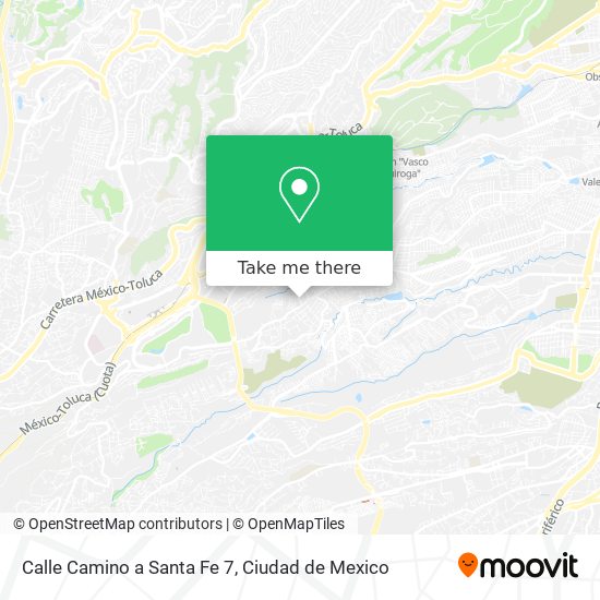 Mapa de Calle Camino a Santa Fe 7