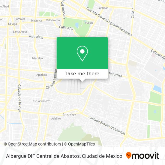 Albergue DIF Central de Abastos map