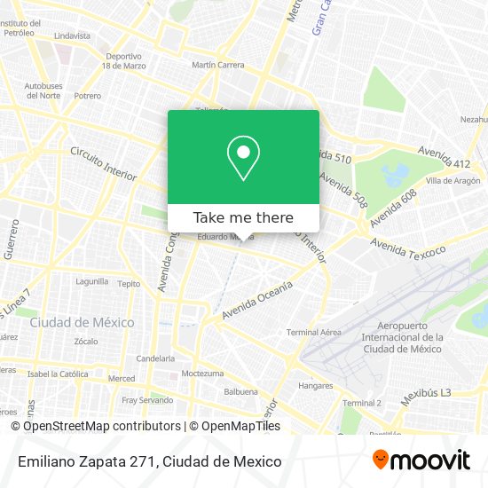 Emiliano Zapata 271 map