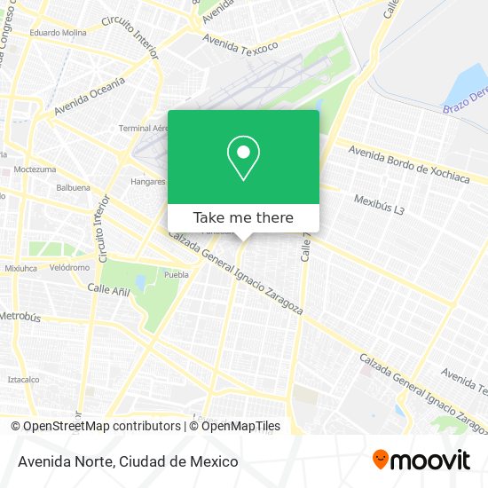 Mapa de Avenida Norte