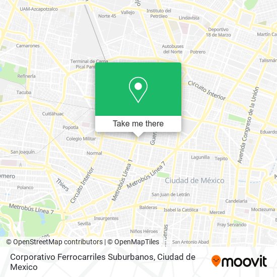 Mapa de Corporativo Ferrocarriles Suburbanos