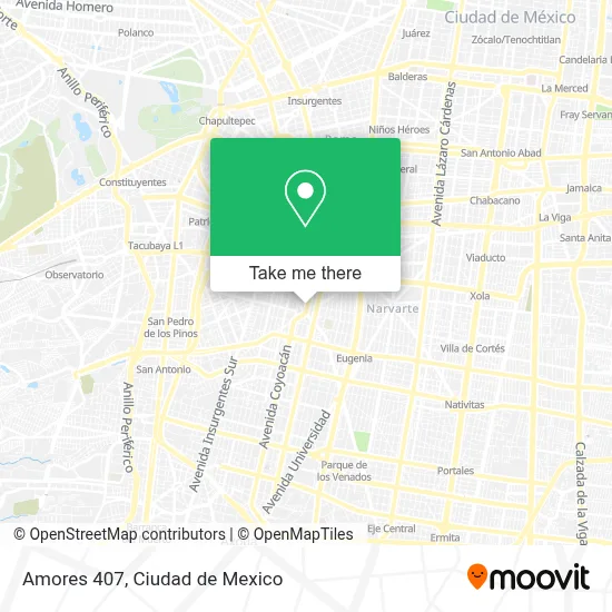 Amores 407 map