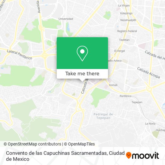 Convento de las Capuchinas Sacramentadas map