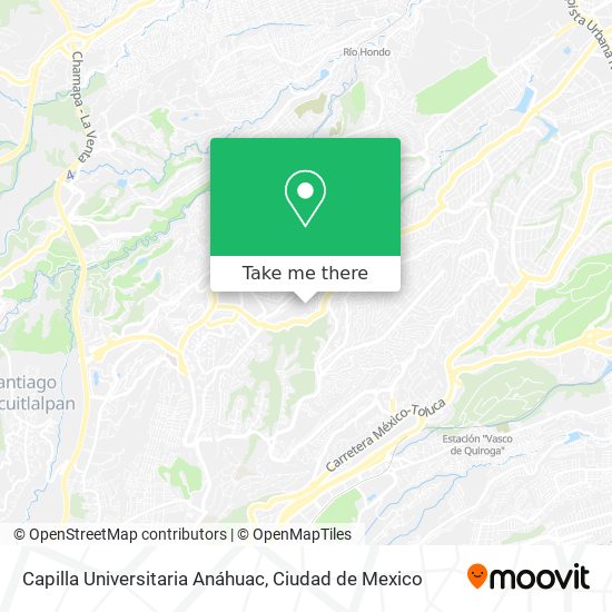 Capilla Universitaria Anáhuac map
