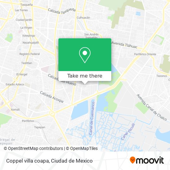 Mapa de Coppel villa coapa