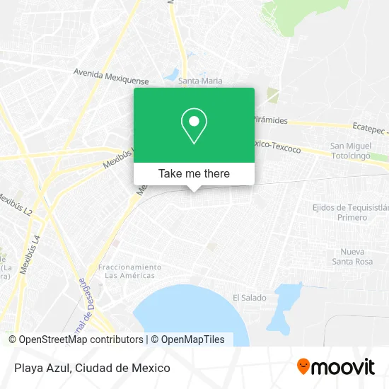 Playa Azul map