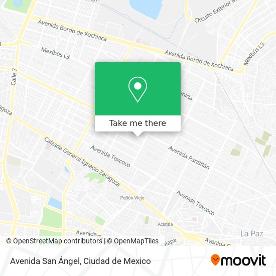 Avenida San Ángel map