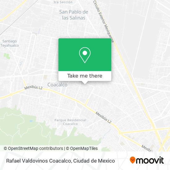 Mapa de Rafael Valdovinos Coacalco
