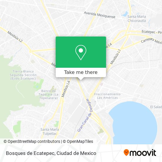 Mapa de Bosques de Ecatepec