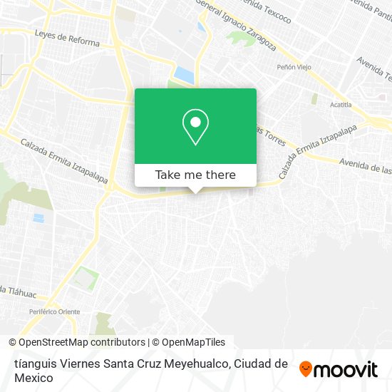 tíanguis Viernes Santa Cruz Meyehualco map