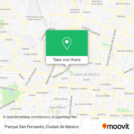 Mapa de Parque San Fernando