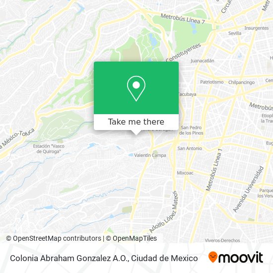 Colonia Abraham Gonzalez A.O. map