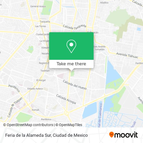 Feria de la Alameda Sur map