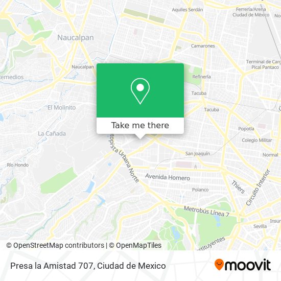 Mapa de Presa la Amistad 707