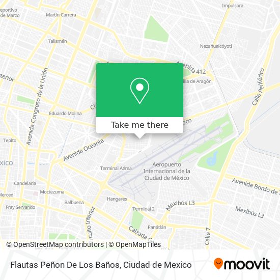 Mapa de Flautas Peñon De Los Baños