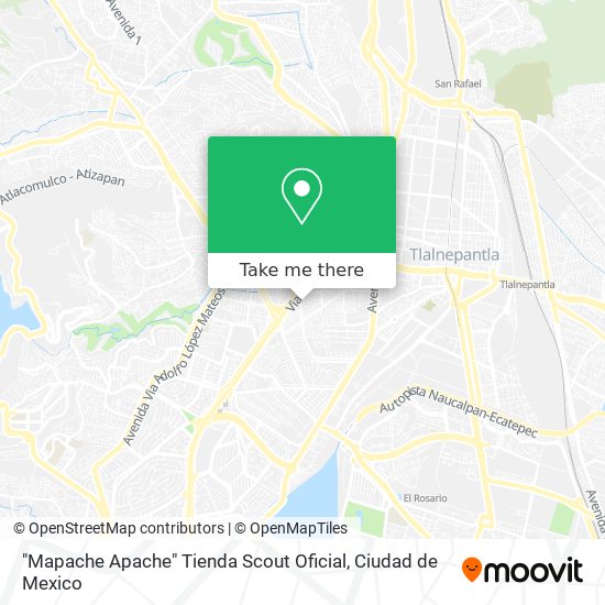 "Mapache Apache" Tienda Scout Oficial map