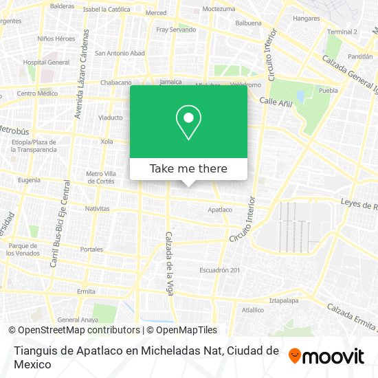 Tianguis de Apatlaco en Micheladas Nat map