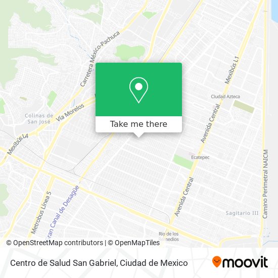 Mapa de Centro de Salud San Gabriel