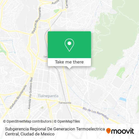 Subgerencia Regional De Generacion Termoelectrica Central map