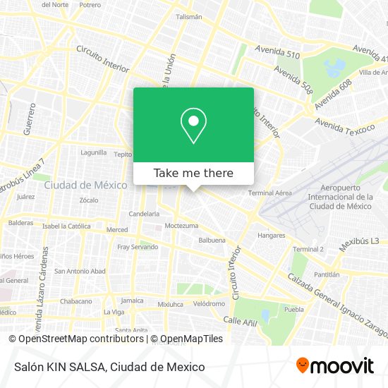 Salón KIN SALSA map