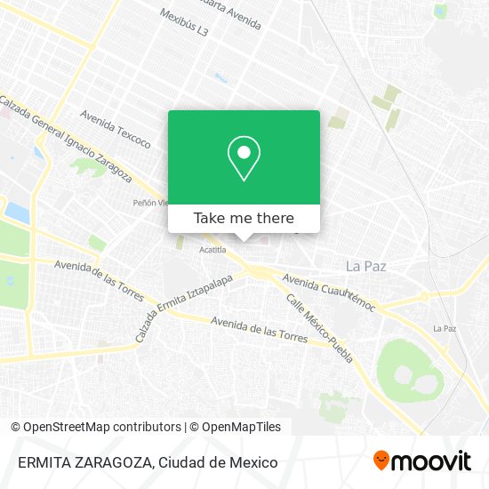 Mapa de ERMITA ZARAGOZA