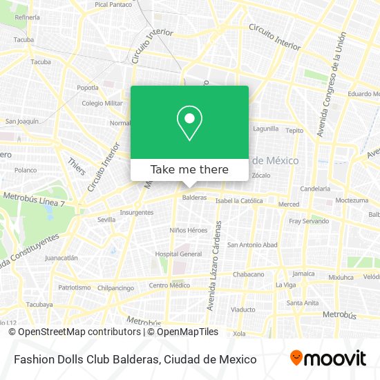Fashion Dolls Club Balderas map