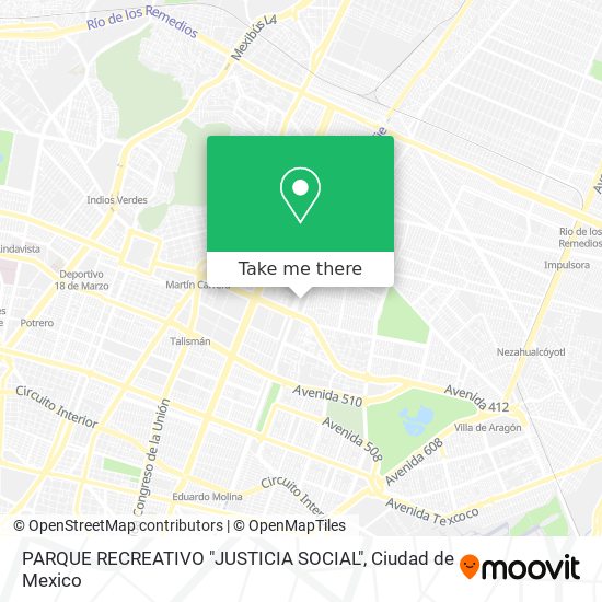 PARQUE RECREATIVO "JUSTICIA SOCIAL" map