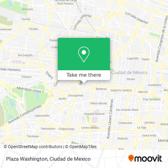 Mapa de Plaza Washington