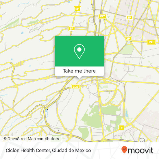 Ciclón Health Center map