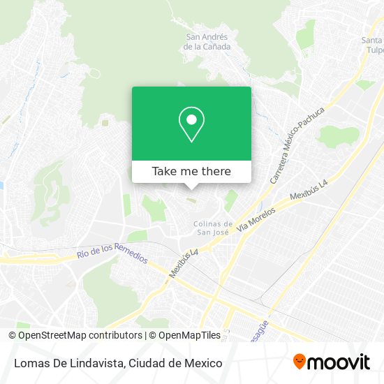 Lomas De Lindavista map