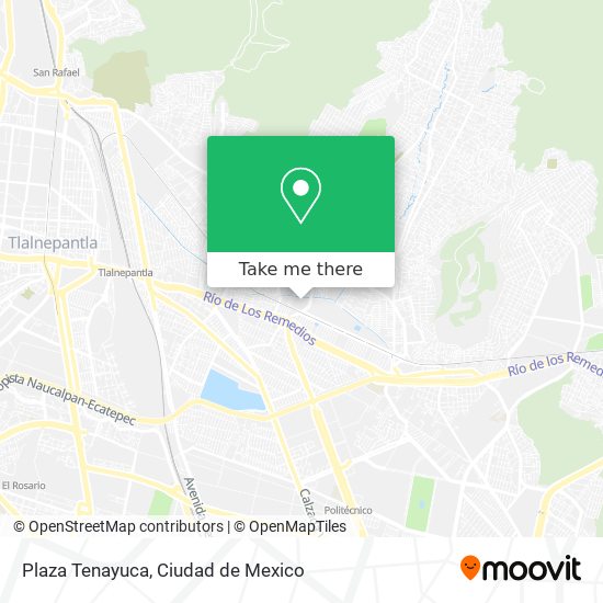 Plaza Tenayuca map