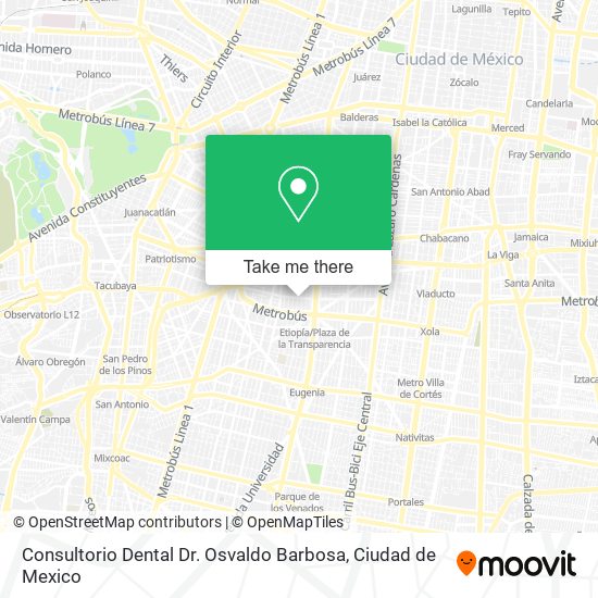 Consultorio Dental Dr. Osvaldo Barbosa map