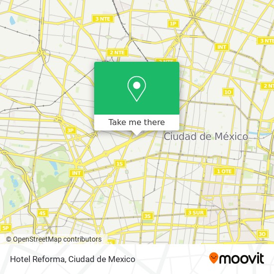 Hotel Reforma map