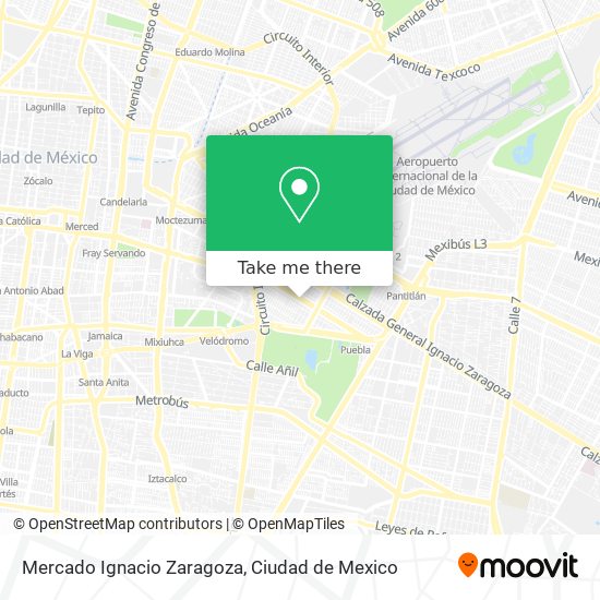 Mercado Ignacio Zaragoza map