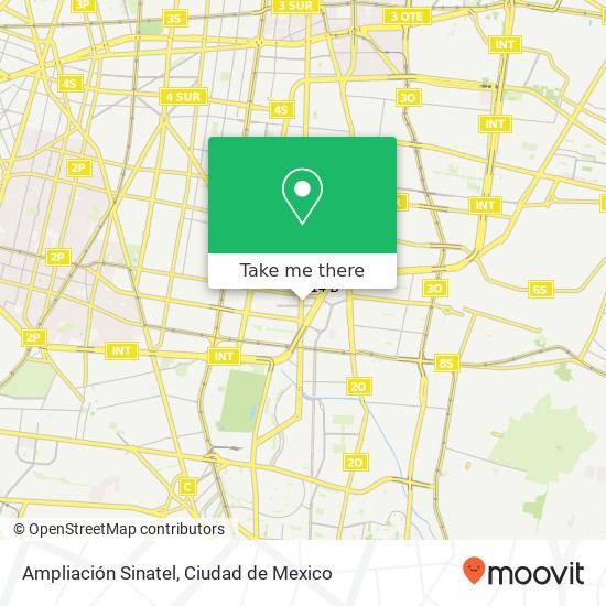 Ampliación Sinatel map