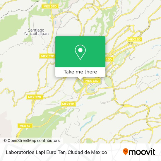 Laboratorios Lapi Euro Ten map