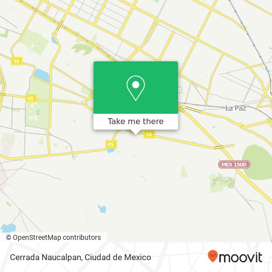 Cerrada Naucalpan map