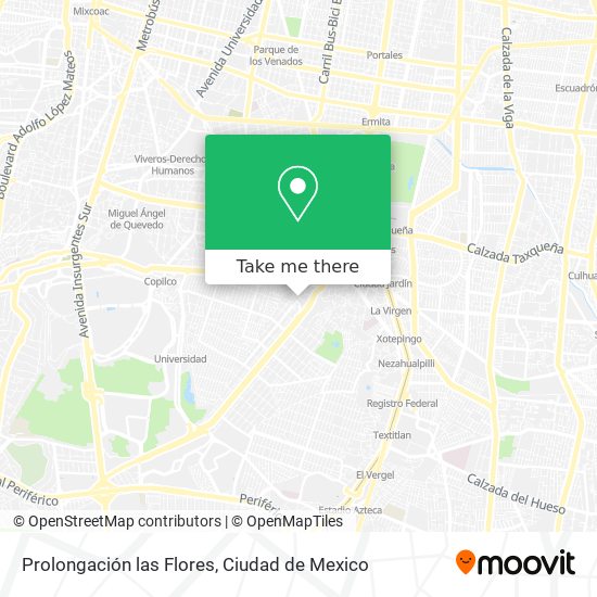 Prolongación las Flores map