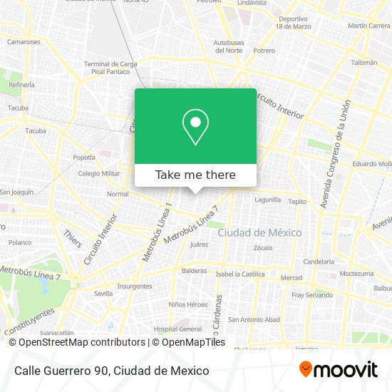 Calle Guerrero 90 map