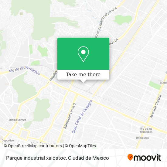 Mapa de Parque industrial xalostoc