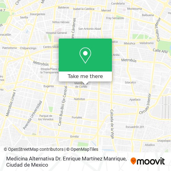 Medicina Alternativa Dr. Enrique Martínez Manrique map