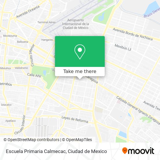 Escuela Primaria Calmecac map